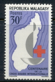 Madagascar-1963 red Cross centenary