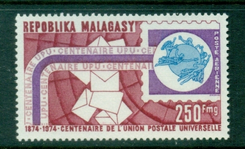 Madagascar-1974 UPU centenary