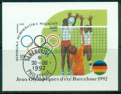 Madagascar-1992 Summer Olympics Barcelona MS