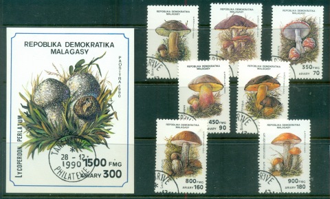 Madagascar-1990 Funghi Mushrooms + MS