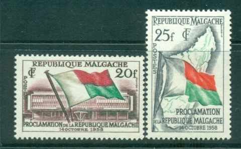 Madagascar-1959 Proclamation of the Malagasy Republic