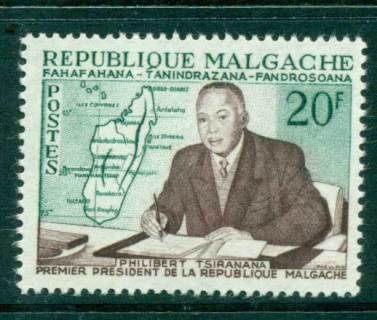 Madagascar-1960 Pres. Philibert Tsiranana