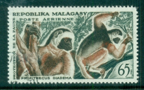 Madagascar-1961 Lemurs 65f