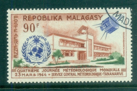 Madagascar-1964 UN World Meterological Day