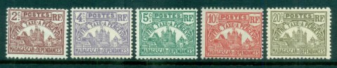 Madagascar-1908-24 Postage Dues Asst