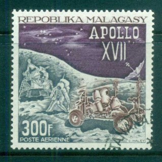 Madagascar-1970 Apollo 17, Space Moon Mission