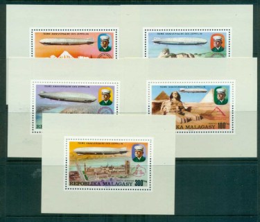 Madagascar-1976 Zeppelin 75th Anniv. Proofs