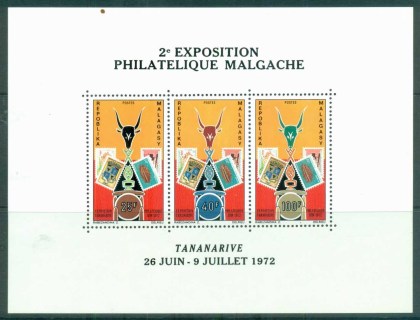 Madagascar-1972 Malagasy Philatelic Ex. MS