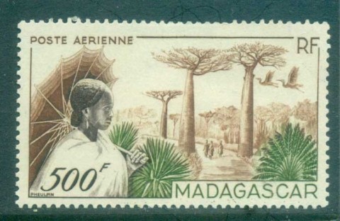 Madagascar-1952 Scene near Bemananga