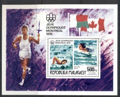 Madagascar-1976-Summer-Olympics-Montreal-MS-CTO