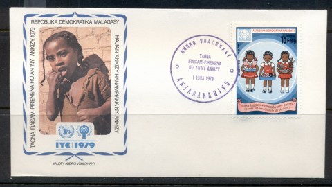 Madagascar-1979-IYC-International-year-of-the-Child-FDC