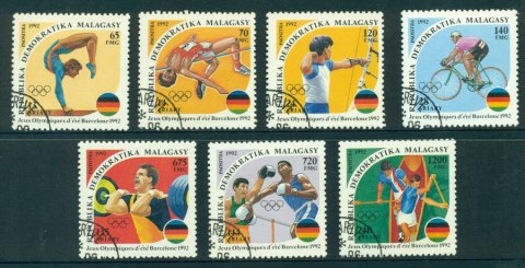 Madagascar-1992-Barcelona-Olympics-CTO-Lot21124