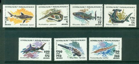 Madagascar-1993-Fish-Sharks-MUH-Lot21136