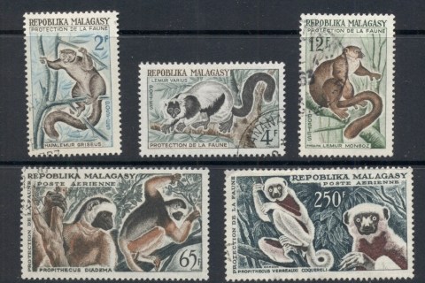 Madagascar-1961 Lemurs (5/6, no 85f)