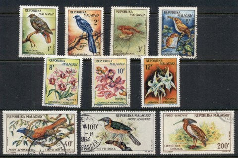 Madagascar-1963 Birds & Flowers