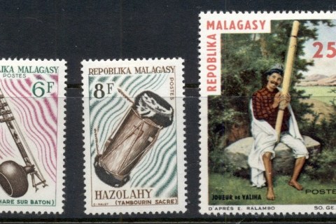 Madagascar-1965 Musical Instruments