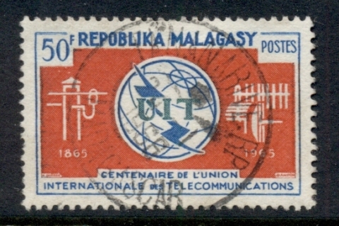 Madagascar-1965 ITU Centenary