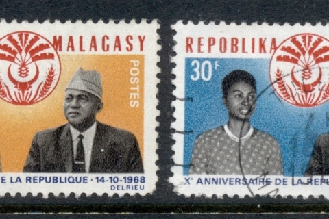 Madagascar-1968 Republic 10th Anniv.