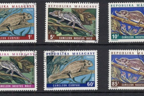 Madagascar-1973 Reptiles, Chameleons