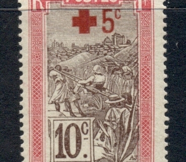 Madagascar-1915 red Cross Surch
