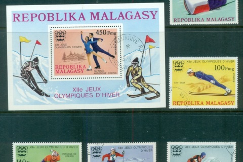 Madagascar-1976 Winter Olympics Innsbruck + MS