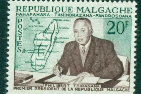 Madagascar-1960 Pres. Philibert Tsiranana