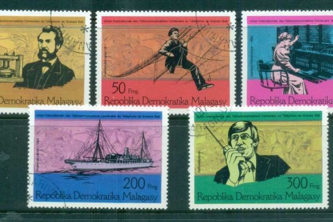 Madagascar-1976 Telephone Cent., Alexander Graham Bell