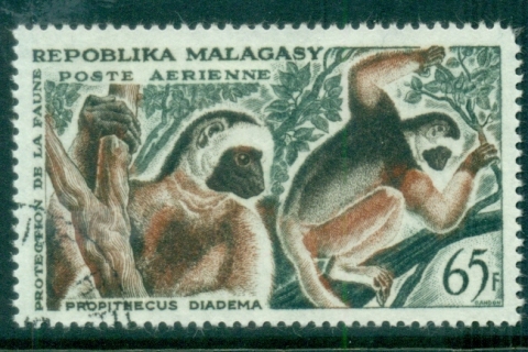 Madagascar-1961 Lemurs 65f
