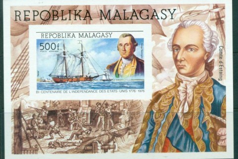 Madagascar-1976 American Bicentennial IMPERF MS