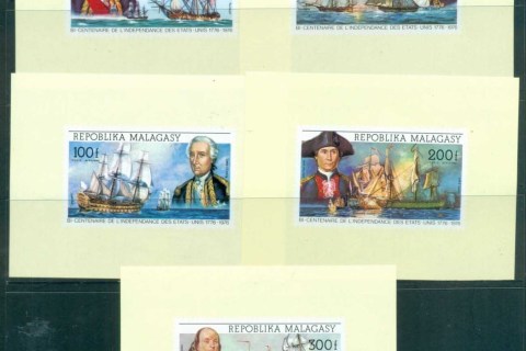 Madagascar-1976 American Bicentennial IMPERF proofs