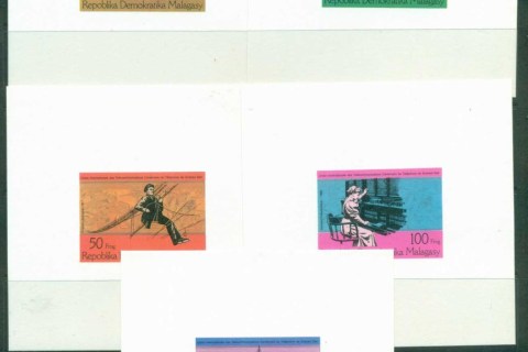 Madagascar-1976 Telephone Cent., Alexander Graham Bell IMPERF