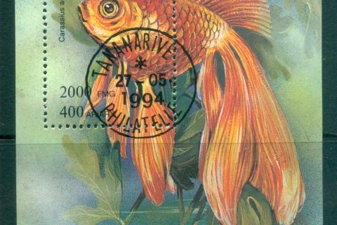 Madagascar-1994 Fish, Goldfish MS