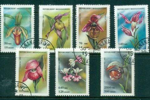 Madagascar-1995 Flowers Orchids