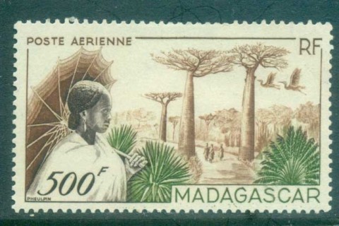Madagascar-1952 Scene near Bemananga