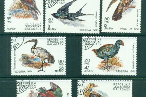 Madagascar-1993-Birds-CTO