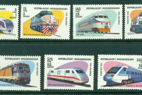 Madagascar-1993-Trains-MUH-Lot21138