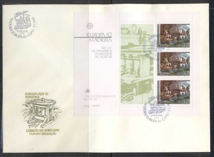 Madeira-1982-Europa-History-XLMS-FDC Madeira-1982-Europa-History-XLMS-FDC
