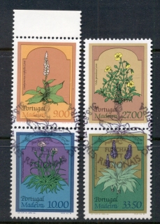 Madeira-1982-Flowers-ex-booklet-pane-FU