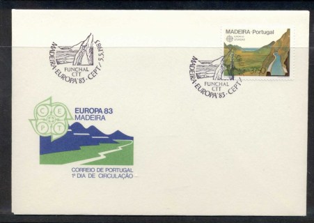 Madeira-1983-Europa-Human-Genius-FDC Madeira-1983-Europa-Human-Genius-FDC