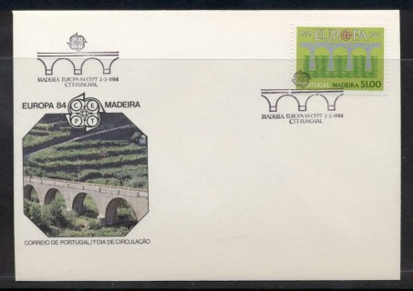 Madeira-1984-Europa-Bridge-FDC Madeira-1984-Europa-Bridge-FDC