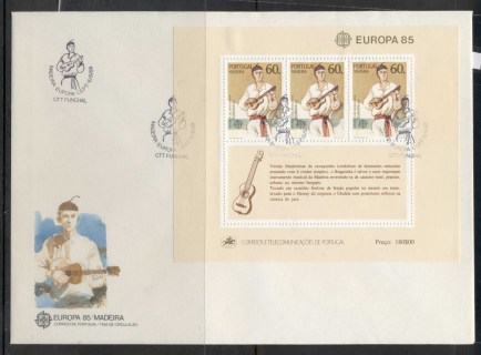 Madeira-1985-Europa-Music-Year-XLMS-FDC