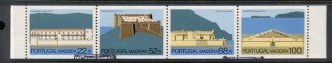 Madeira-1986-Forts-in-Funchal-Machico-booklet-pane-FU