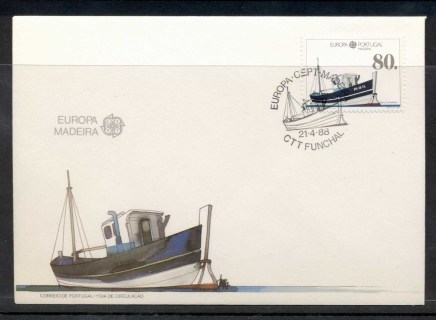 Madeira-1988-Europa-Transport-Communication-FDC Madeira-1988-Europa-Transport-Communication-FDC