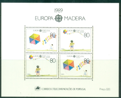 Madeira-1989-EUROPA-Stamps-Childrens-Games-MS-Muh