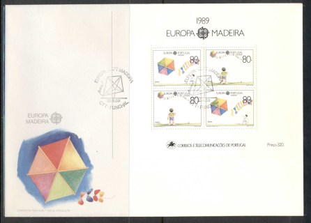 Madeira-1989-Europa-Childrens-Play-XLMS-FDC