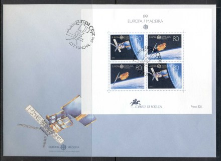 Madeira-1991-Europa-Man-in-Space-XLMS-FDC Madeira-1991-Europa-Man-in-Space-XLMS-FDC