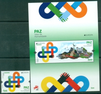 Madeira-2023-EUROPA-Stamps-Peace-The-Highest-Value-of-Humanity-MS-MUH
