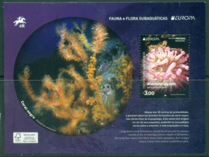 Madeira-2024-EUROPA-Stamps-Underwater-Flora-and-Fauna-MS-MUH