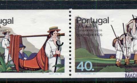 Madeira-1984-Traditional-Means-of-Transportation-booklet-pane-FU