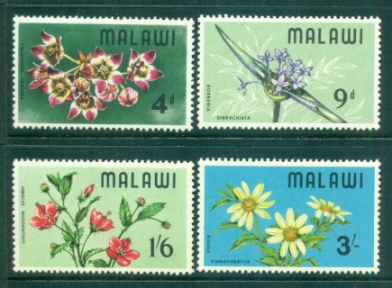 Malawi-1968-Wild-Flowers-MLH-Lot55266